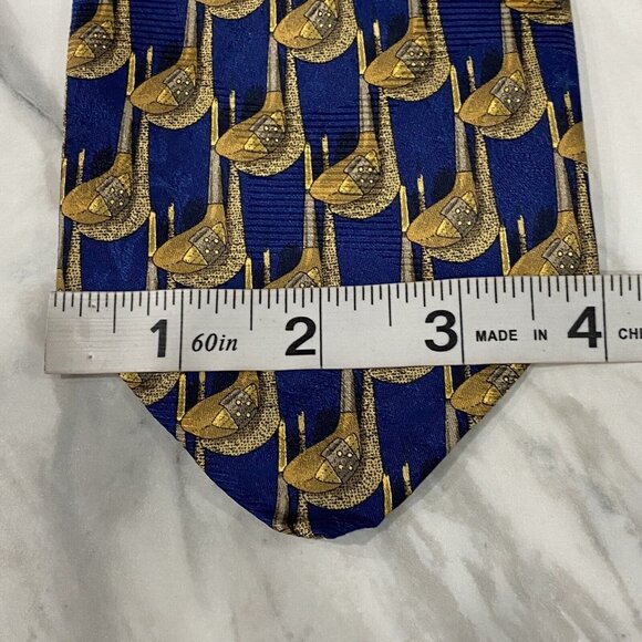 Robert Talbott Tie Hand Sewn Golf Association 100% Silk Neck Tie NWT - Picture 7 of 10